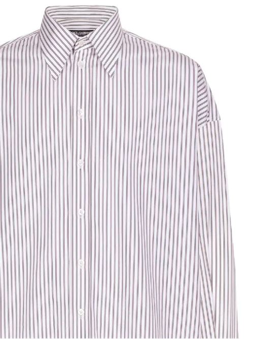 oversized striped cotton-poplin shirt DOLCE&GABBANA | G5LU6TFR5ZPS8051